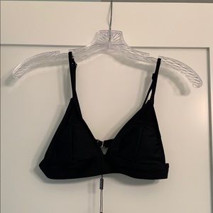 BRAND NEW black triangle bikini top